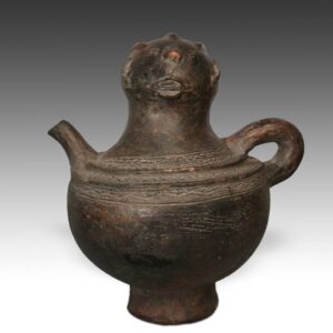 Azande Anthropomorphic Medicine Vessel with Spout