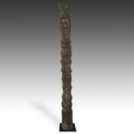 Dogon Wood House Post, Based, Dogon Peoples, Mali