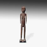 Makonde Standing Female Fetish Doll, Based, Makonde Peoples, Tanzania