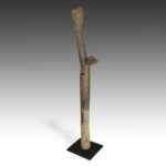 Dogon Wood House Post, Based, Dogon Peoples, Mali