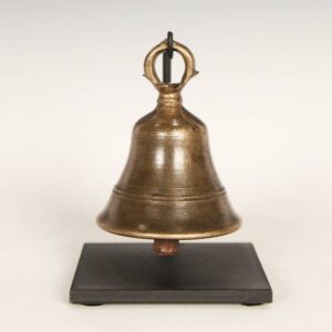 Indian Bronze Temple Bell, Based