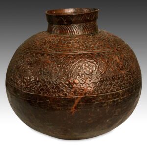 Indian Mughal Style Vessel with Floral Motif