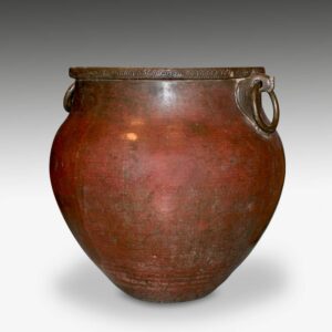 Indian Vessel with Ring Handles and Avian Motif