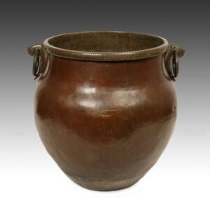 Indian Vessel with Ring Handles and Avian Motif