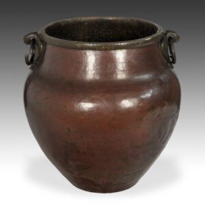 Indian Vessel with Ring Handles and Avian Motif
