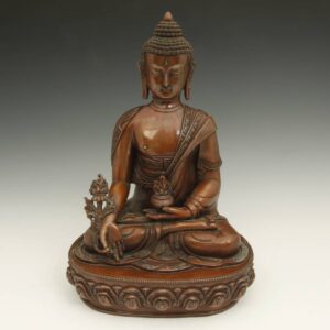 Nepalese Seated Figure of Medicine Buddha: Bhaisajyaguru