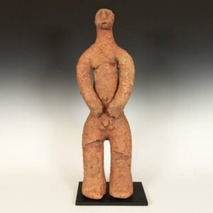 Bankoni Terra Cotta Standing Figure, Based