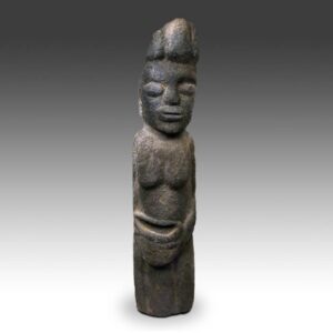 Cross River Akwanshi / Neubaa or Standing Female Ancestor Monolith
