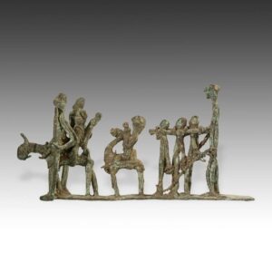 Kotoko Figural Group Depicting Procession