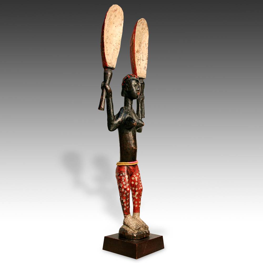 Dan Female Figure Holding Spoons, Based - Image 2