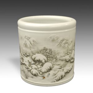 Chinese Vessel with Winter Landscape Motif