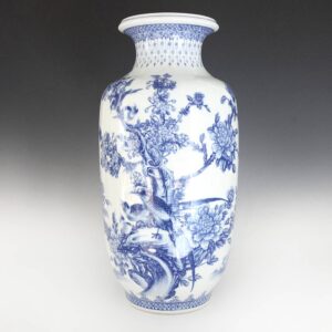 Chinese Vase with Bird & Flower Motif