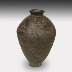 Chinese Wine Storage Vessel, with Inscription