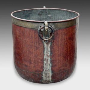 Indian Cylindrical Vessel with Ring Handles
