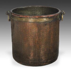 Indian Cylindrical Vessel with Ring Handles