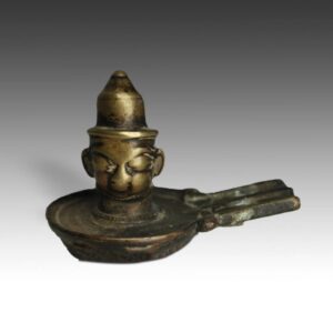 Indian Mukha or Face Shiva Lingam with Yoni