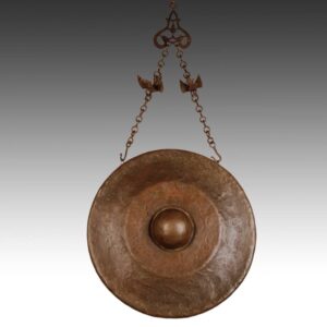 Indonesian Temple Gong with Ornamental Chain