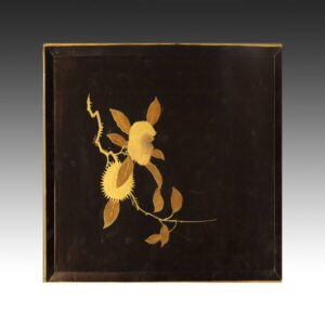 Japanese Serving Tray with Chestnut Motif