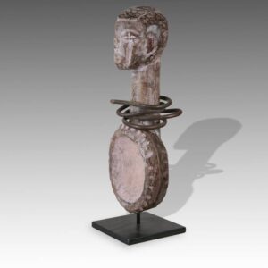 Ibibio Medicine Bowl with Figural Handle, Based