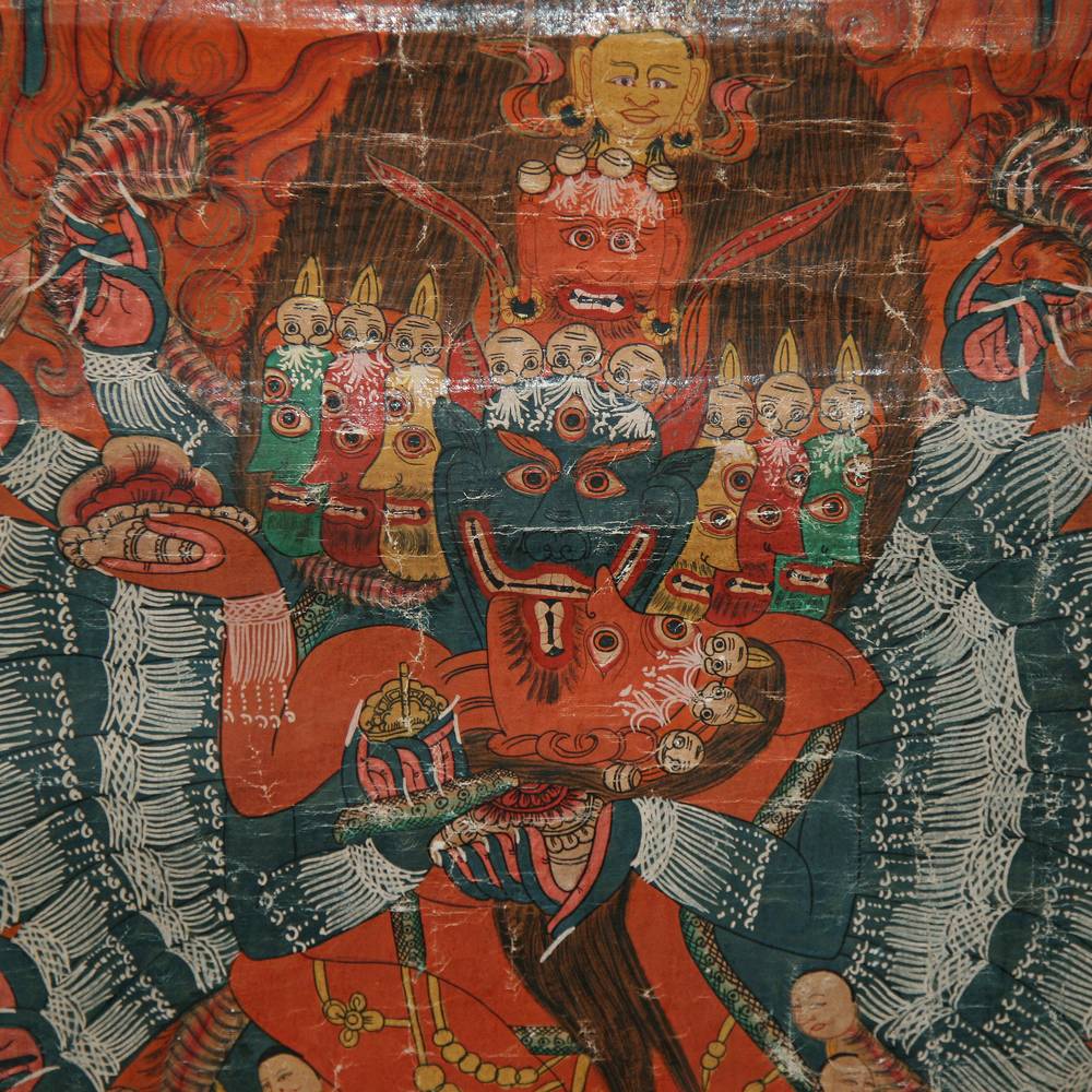 Tibetan Thangka or Devotional Painting - Image 2