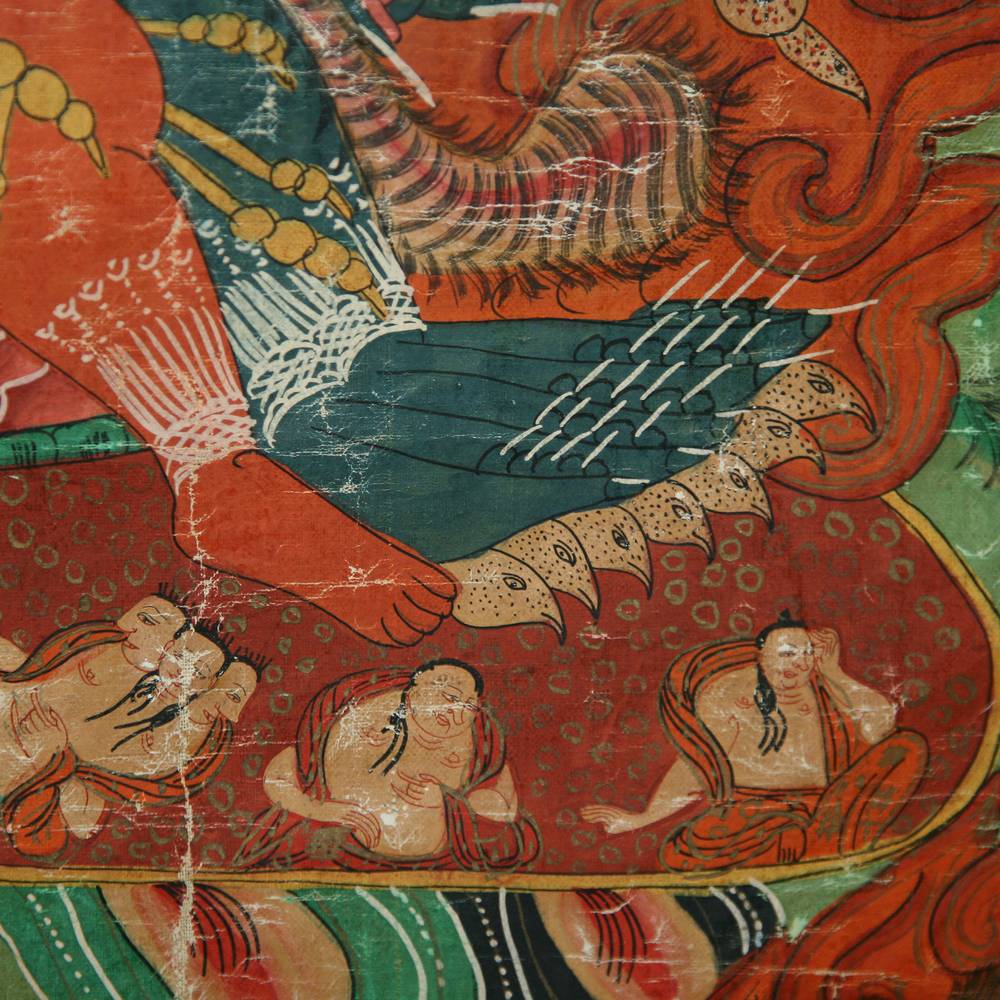 Tibetan Thangka or Devotional Painting - Image 3