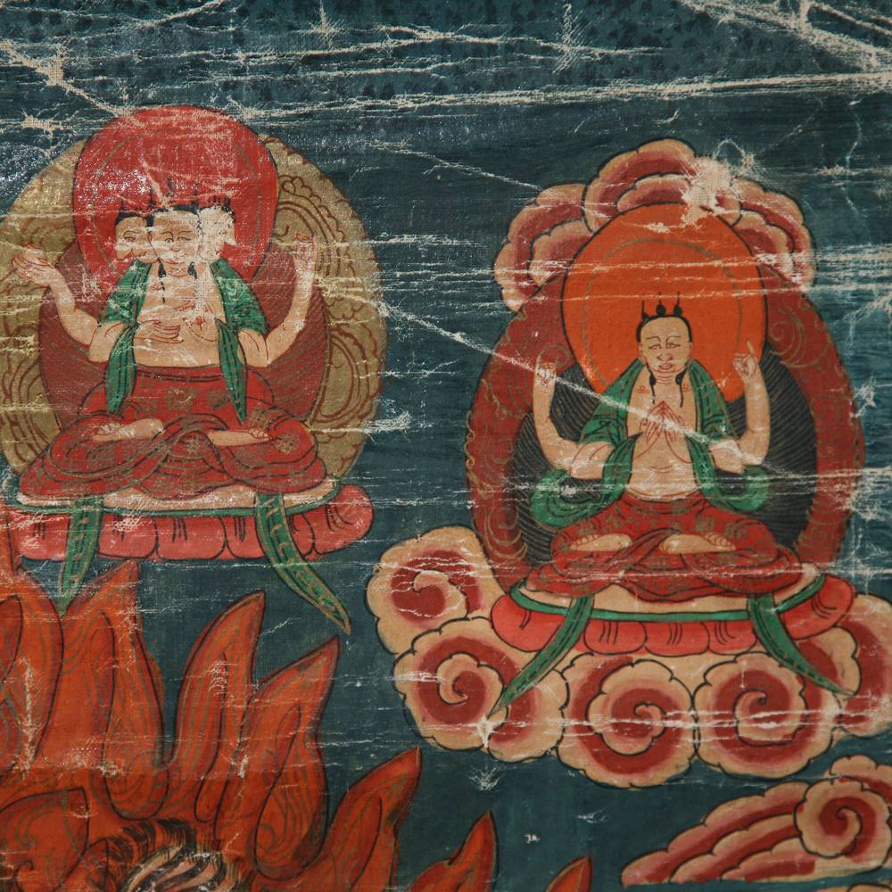 Tibetan Thangka or Devotional Painting - Image 5
