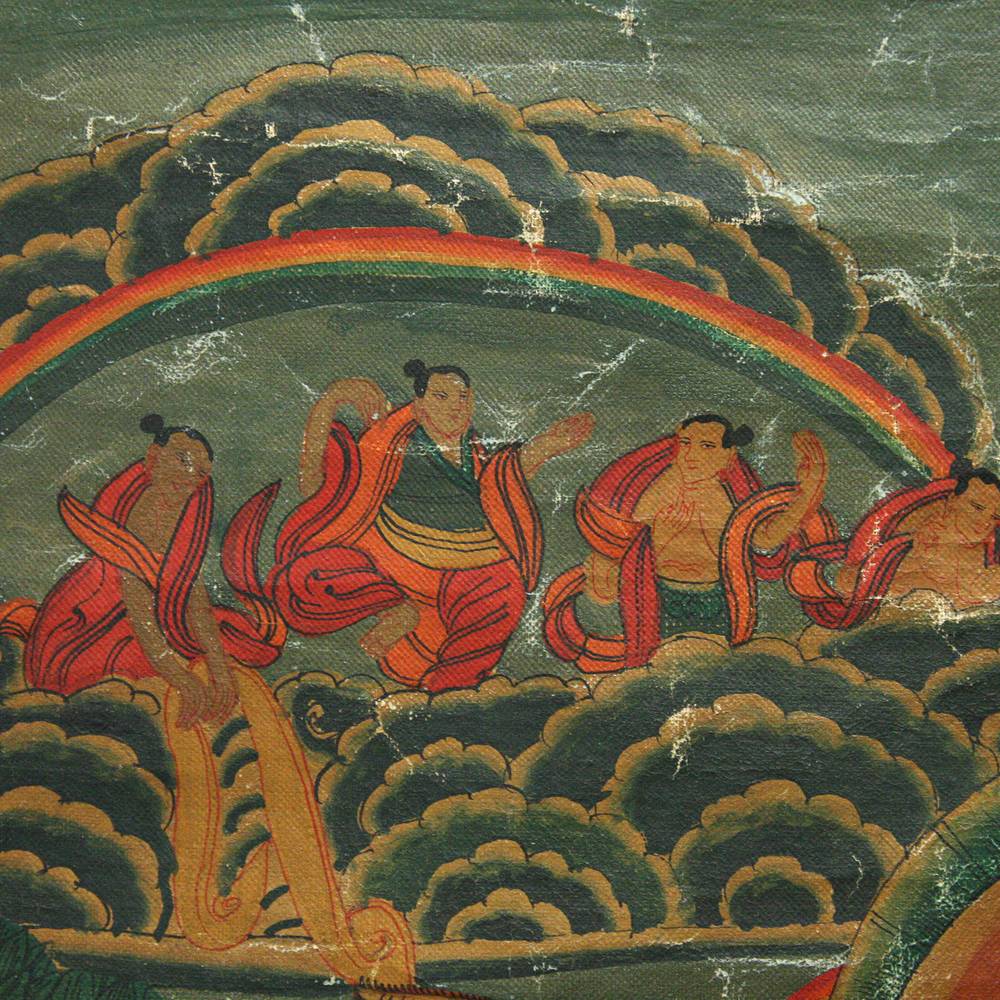 Tibetan Thangka or Devotional Painting - Image 3