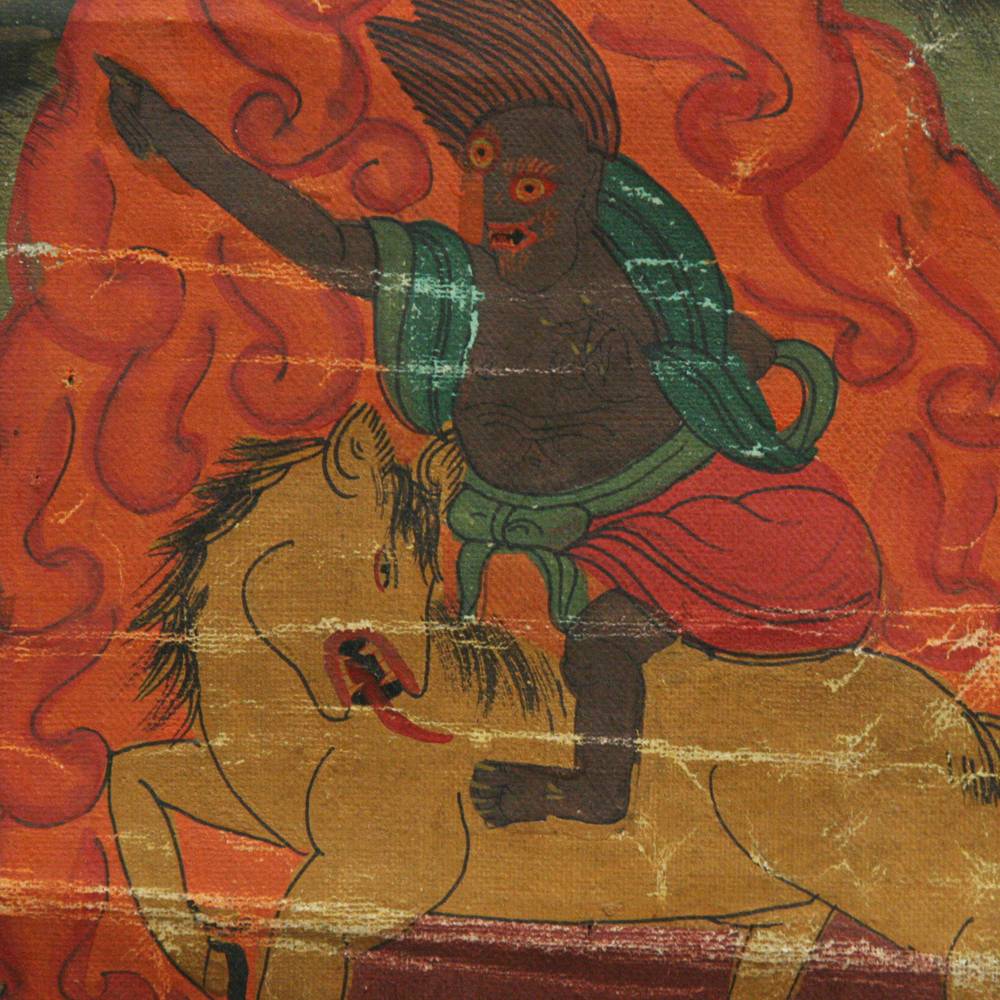 Tibetan Thangka or Devotional Painting - Image 4