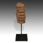 Bura Figurative Vessel Top, Based, Bura People, Niger