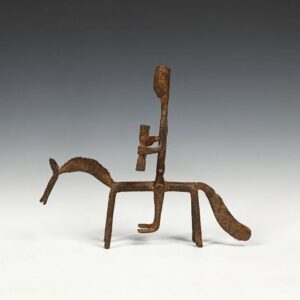 Bambara Forged Iron Equestrian Figure