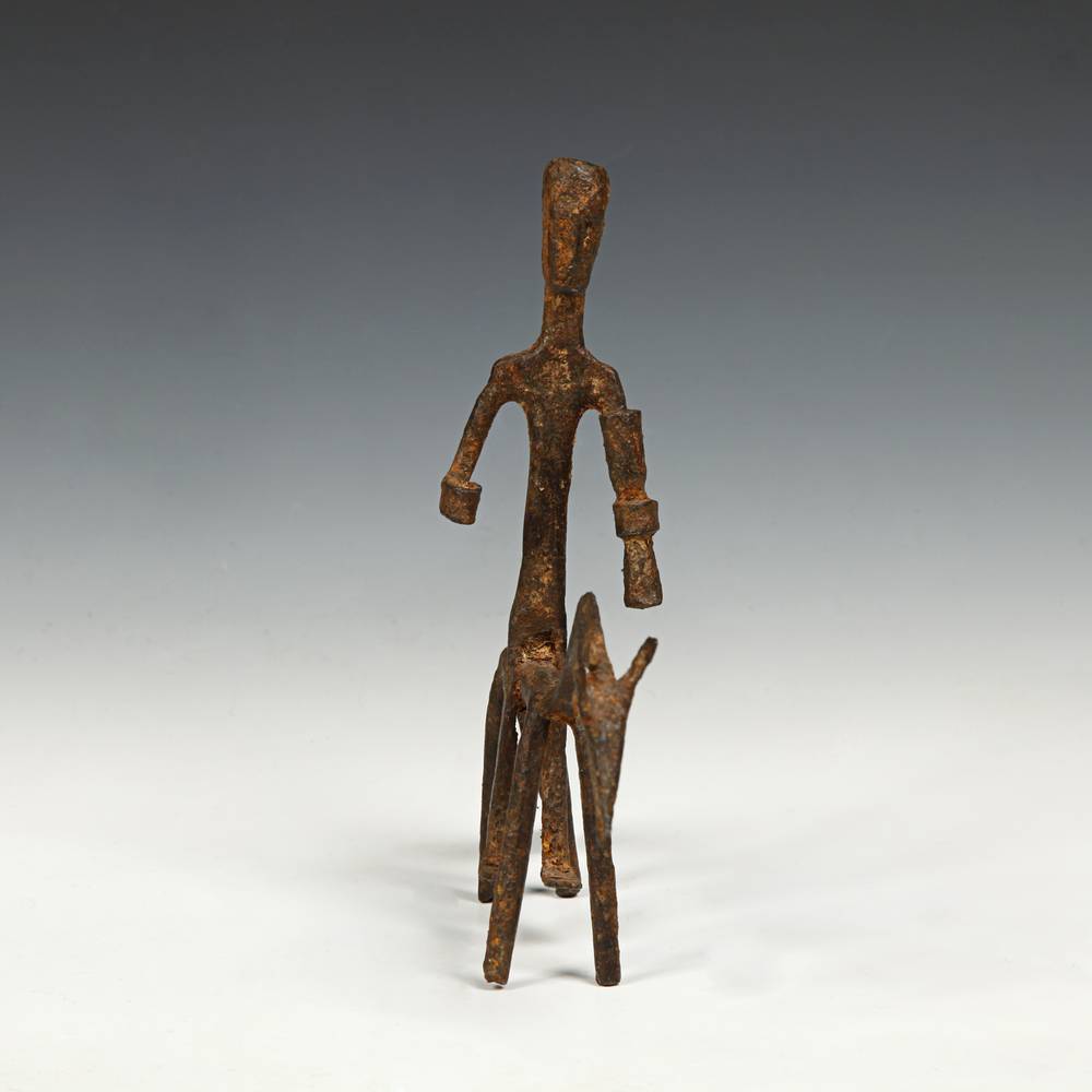 Bambara Forged Iron Equestrian Figure - Image 3