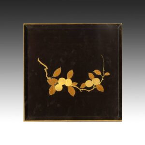 Japanese Serving Tray with Walnut Motif