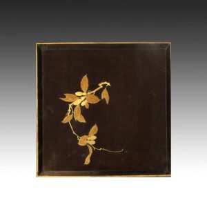 Japanese Serving Tray with Maple Motif