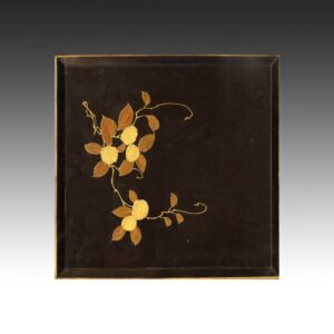 Japanese Serving Tray with Nut Motif