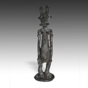 Dogon Standing Figure with Elongated Hair Style