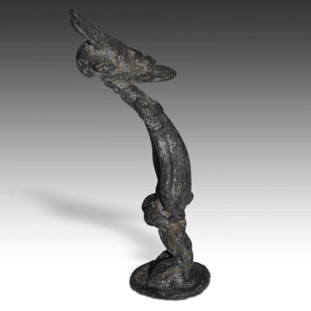 Dogon Standing Figure with Elongated Hair Style - Image 2