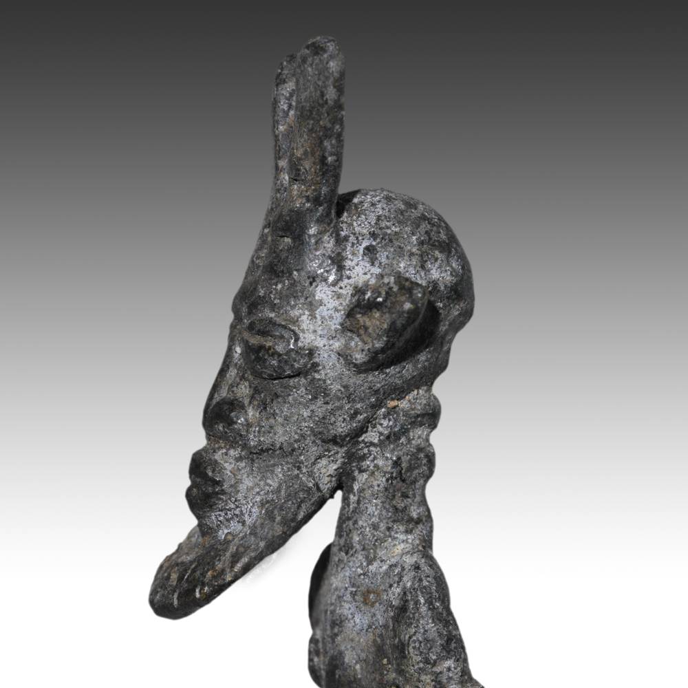 Dogon Standing Figure with Elongated Hair Style - Image 4