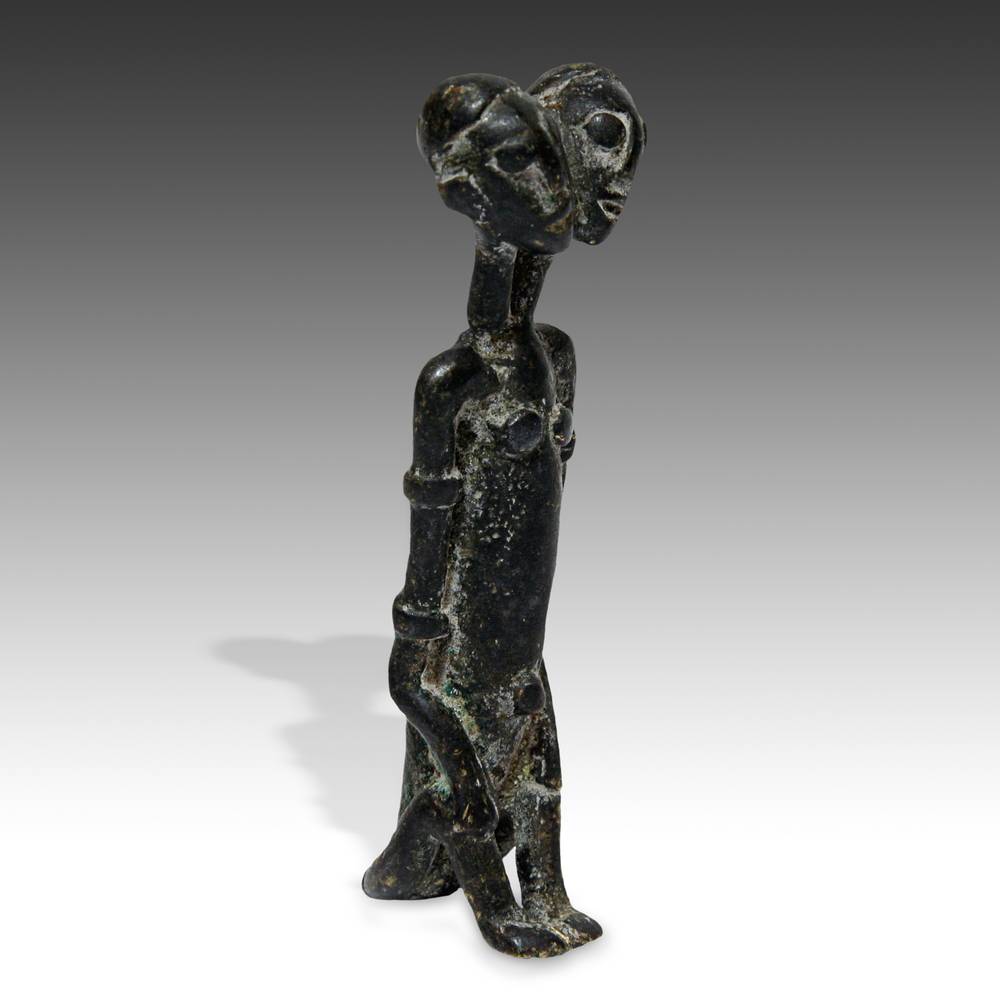 Dogon Seated Figure with 2 Heads - Image 2