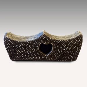 Kuba Studded Stool with Heart Motif