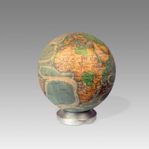 French Terrestrial Globe Illuminated