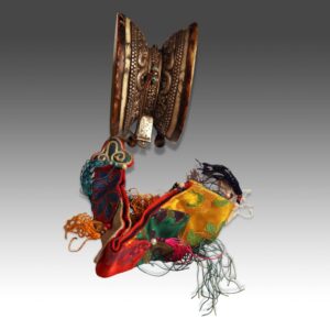 Tibetan Damaru or Hourglass Drum with Tassle