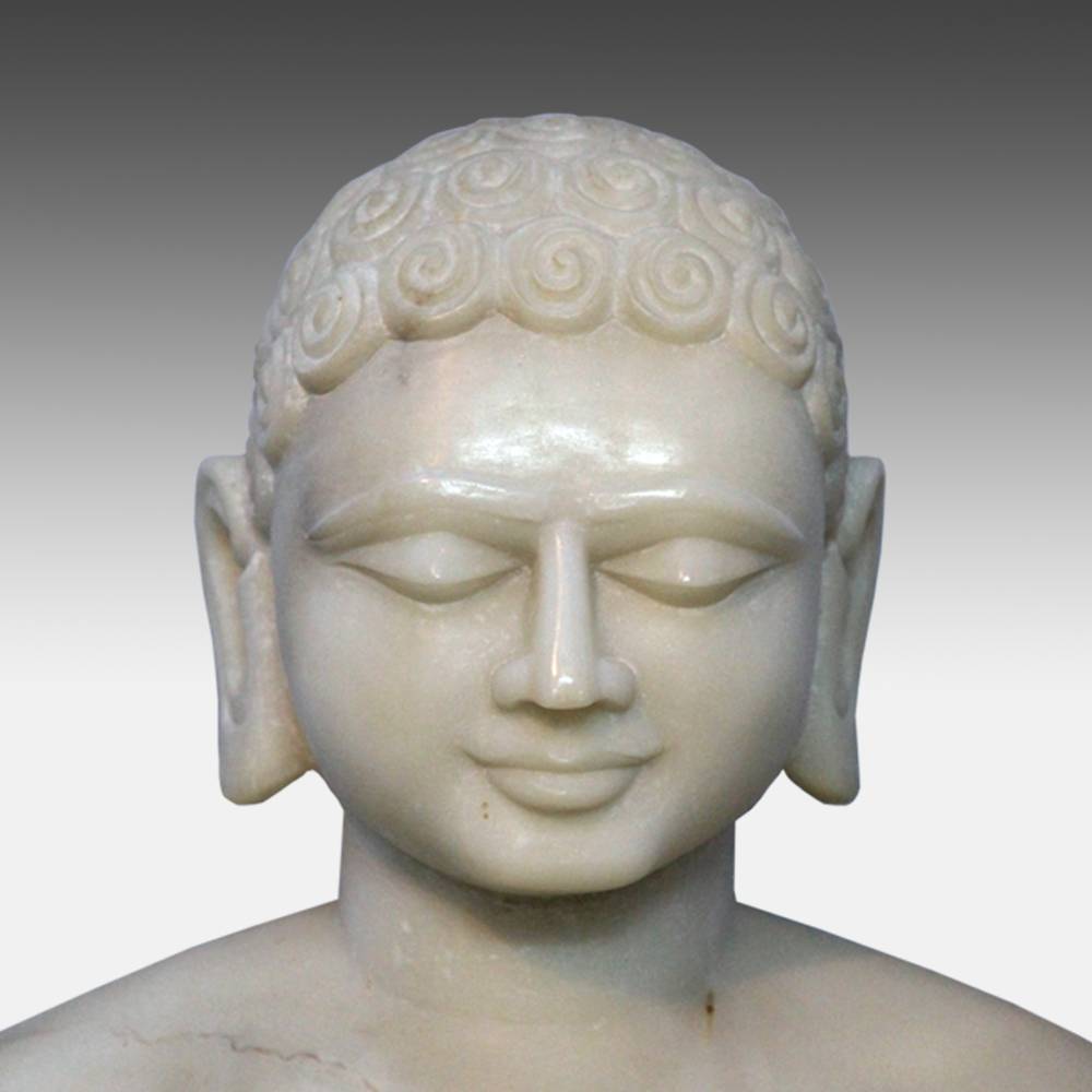 Indian Seated Figure of Mahavira, on Lotus Base - Image 4