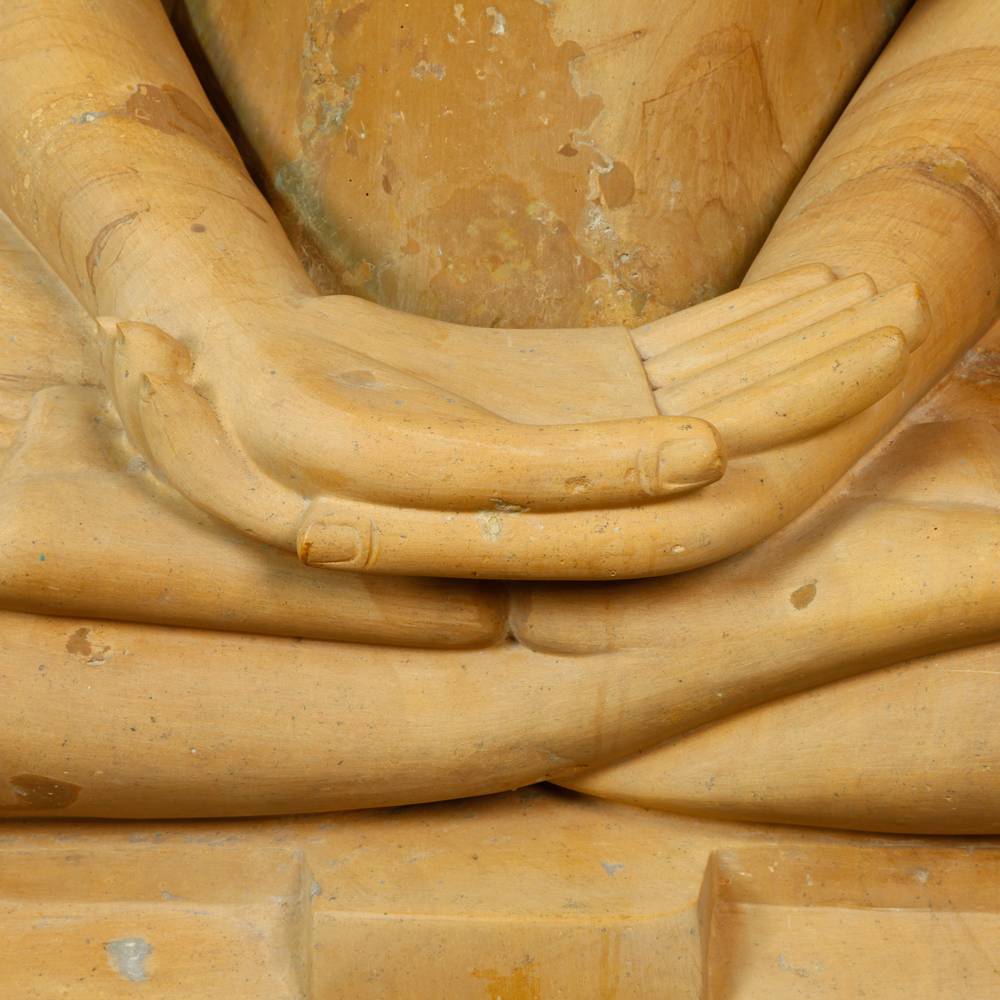 Indian Seated Figure of Mahavira, on Lotus Base - Image 5