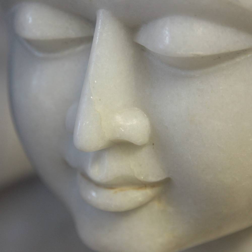 Indian Seated Figure of Mahavira, on Lotus Base - Image 3