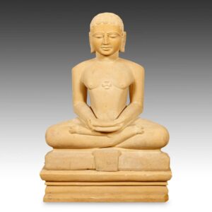 Indian Seated Figure of Mahavira, On base