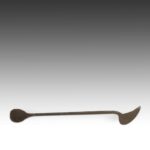 Baule Wood Figural Spoon, Based, Baule Peoples, Ivory Coast