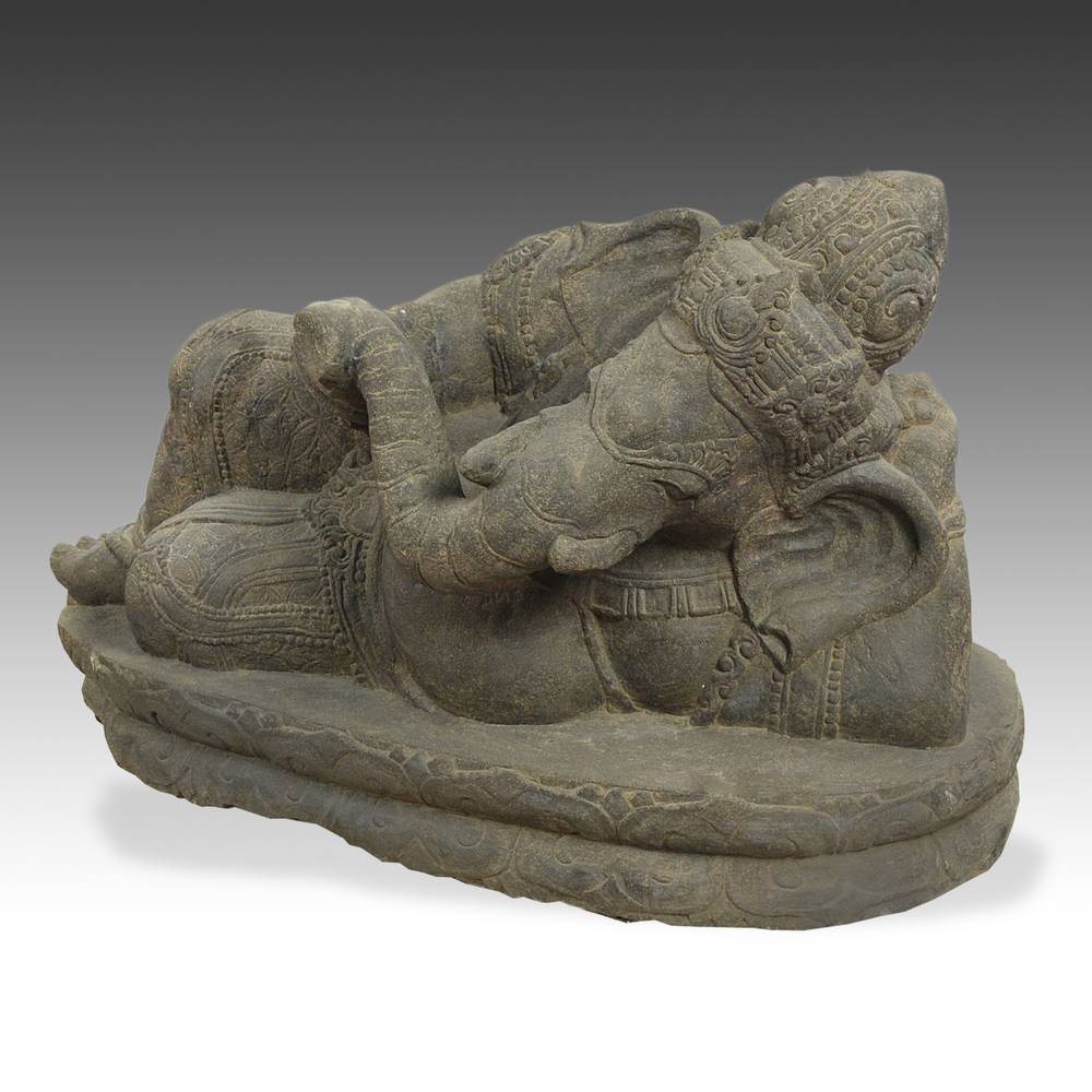 Indonesian Reclining Figure of Ganesh - Image 2