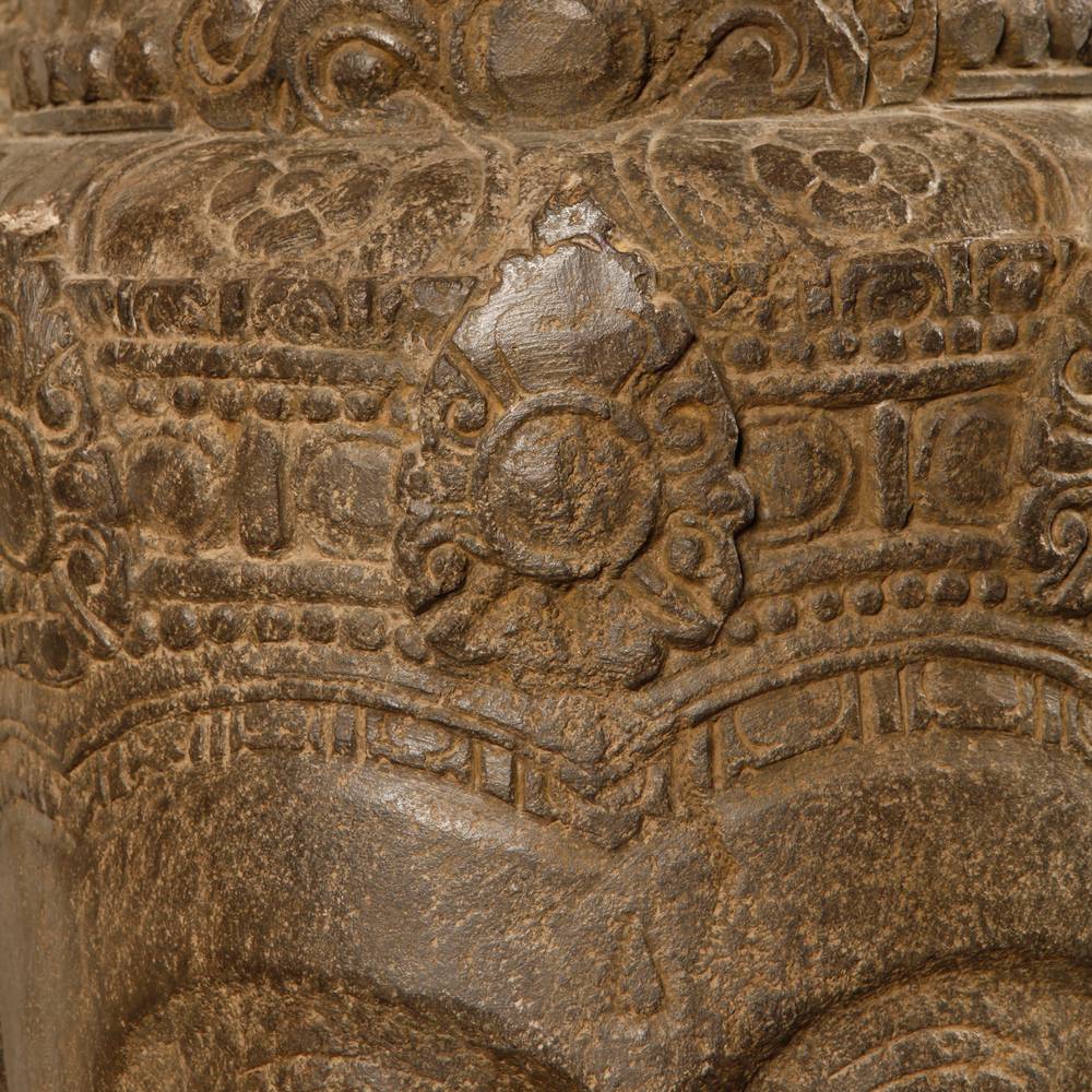Indonesian Head Depicting 3 Aspects of Shiva - Image 4