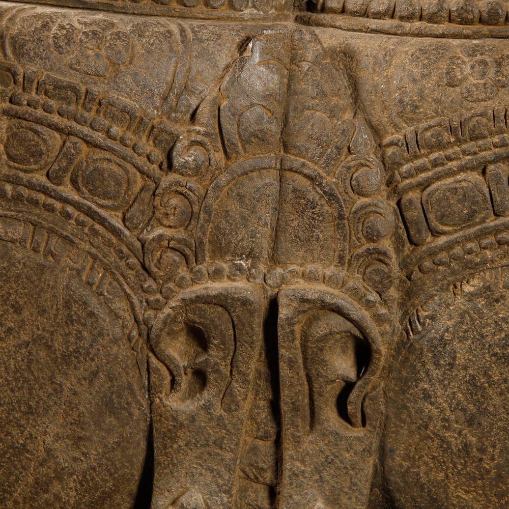Indonesian Head Depicting 3 Aspects of Shiva - Image 7