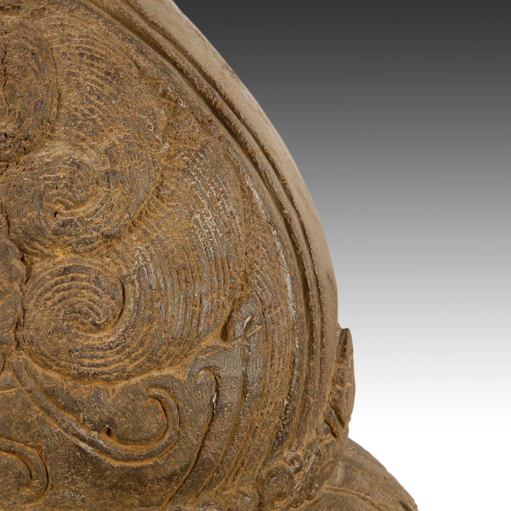Indonesian Head Depicting 3 Aspects of Shiva - Image 9